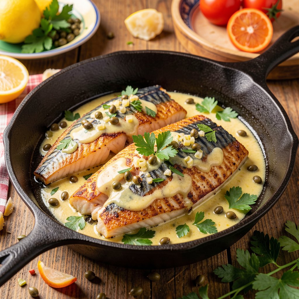Spanish Mackerel with Garlic and Lemon — 10 Minutes from Boat to Plate